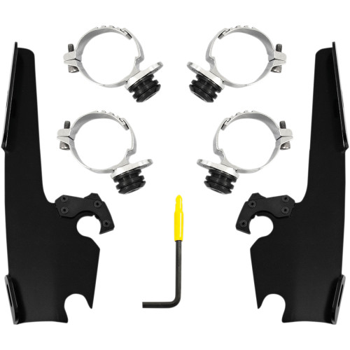 Memphis Shades Batwing - Mounting Kit - Black - Fxlr Meb2036