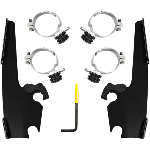 MEMPHIS SHADES MEB2036 Memphis Shades Batwing - Mounting Kit - Black - Fxlr Meb2036