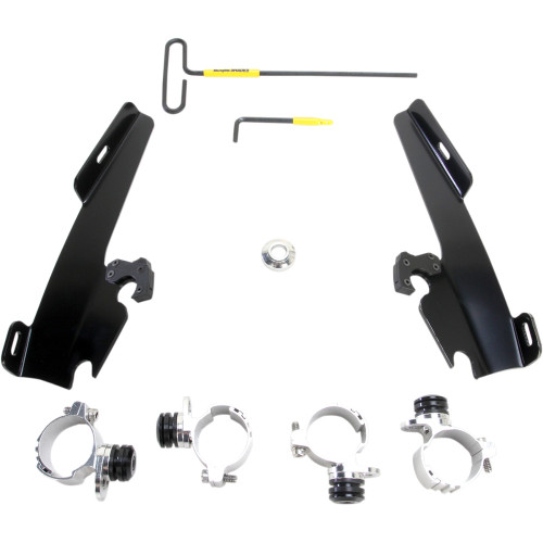 Memphis Shades Batwing - Mounting Kit - Black - Xl Meb1999