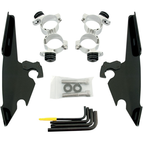 Memphis Shades Fats/Slim Mounting Kit - Polished - Xl 48 Meb1986