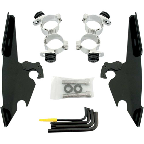 MEMPHIS SHADES MEB1986 Memphis Shades Fats/Slim Mounting Kit - Polished - Xl 48 Meb1986
