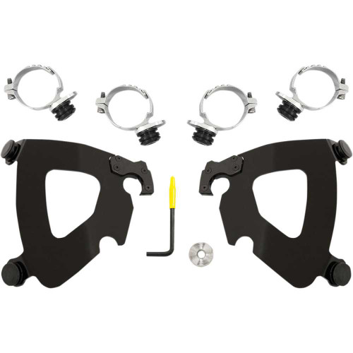 MEMPHIS SHADES MEB2014 Memphis Shades Gauntlet Mounting Kit - Black - Fxdl '14-'17 Meb2014
