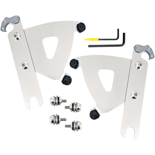 MEMPHIS SHADES MEK2053 Memphis Shades Road Warrior Trigger-Lock Mounting Kit - Polished - Flstf Mek2053