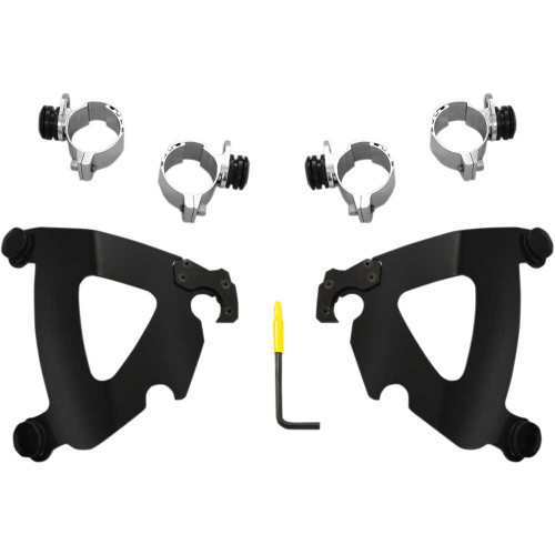MEMPHIS SHADES MEB2030 Memphis Shades Road Warrior Mounting Kit - Black - Fxdwg Meb2030