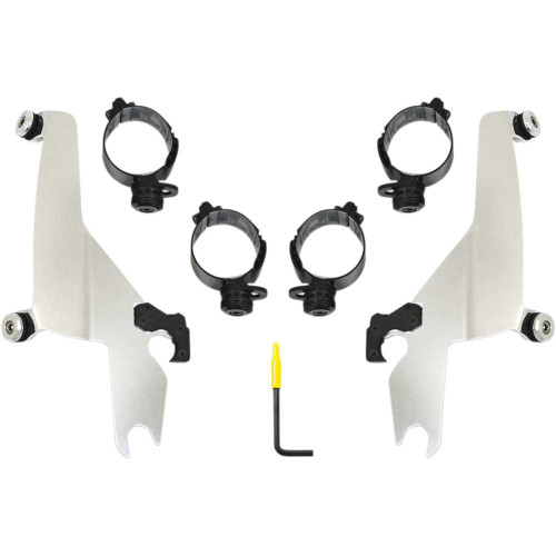 MEMPHIS SHADES MEK2047 Memphis Shades Sportshield Trigger-Lock Mounting Kit - Polished - Flsb Mek2047