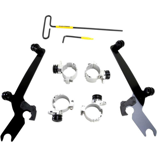 MEMPHIS SHADES MEB2000 Memphis Shades Sportshield Trigger-Lock Mounting Kit - Black - Xl883 Meb2000