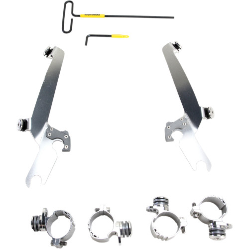 Memphis Shades Sportshield Trigger-Lock Mounting Kit - Polished - Xl883 Mek2000