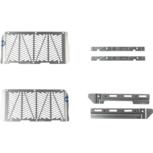 MOOSE RACING 124024 Moose Racing Billet Radiator Guards - Silver - Beta 12-4024