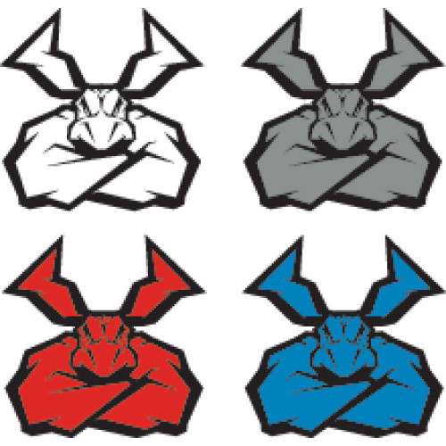 MOOSE RACING 43202528 Moose Racing Decal - Angroid - 4 Pack 4320-2528