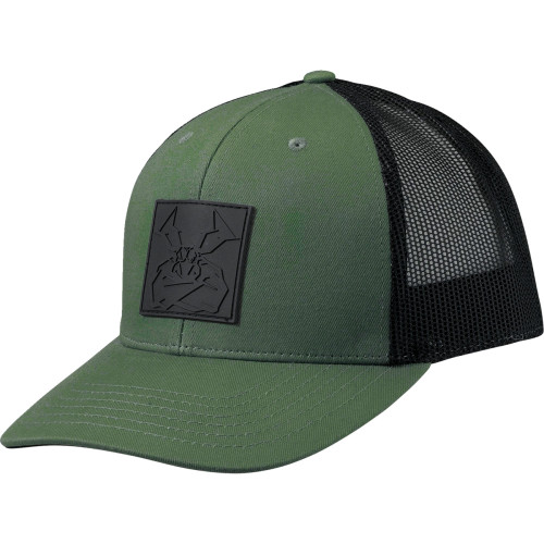 Moose Racing Moose Agroid Embossed Hat - Green/Black - One Size 2501-4009