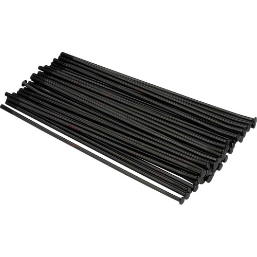 MOOSE RACING 24309BK Moose Racing Mx1 Spoke Set - Stainless Steel - Rear - Black - 19" - 8 Gauge 24-309-Bk