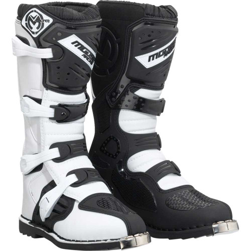 MOOSE RACING 34102607 Moose Racing Qualifier Boots - Black/White - Size 15 3410-2607