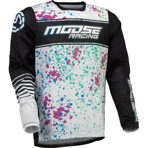 Moose Racing Sahara Jersey - Black/White - Medium 2910-7439