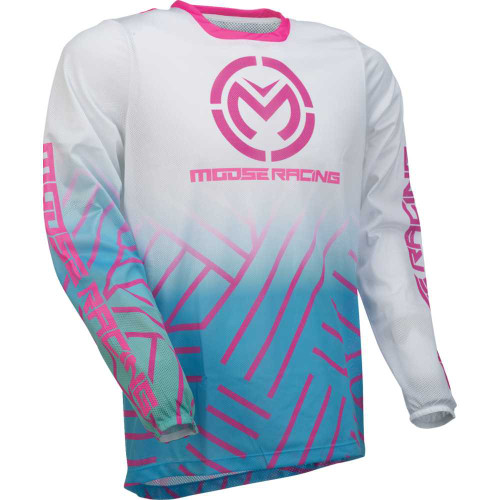 MOOSE RACING 29107958 Moose Racing Sahara Jersey - Pink/Blue/White - Large 29107958