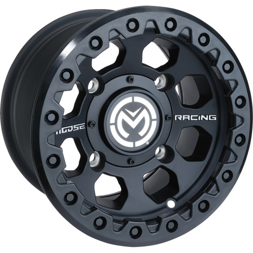 Moose Utility Wheel - 23X - Rear - Black - 12X8 - 4/110 - 4+4 23Mo128110Sb4