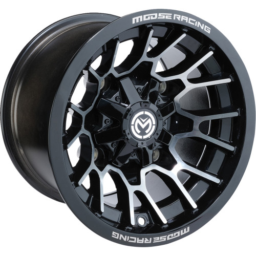 Moose Utility Wheel - 24X - Front - Black - 12X7 - 4/110 - 4+3 24127110Gbmf4
