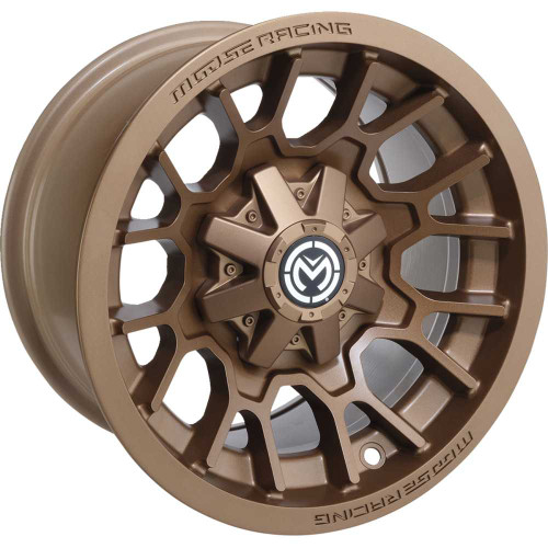 MOOSE UTILITY 24MO128110BZ4 Moose Utility Wheel - 24X - Rear - Bronze - 12X8 - 4/110 - 4+4 24Mo128110Bz4