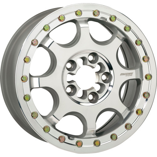 Moose Utility Wheel - 351X - 5-Lug/Beadlock - Front/Rear - Machined - 15X7 - 5/4.5 - 5+2 351Bm157545Cf64
