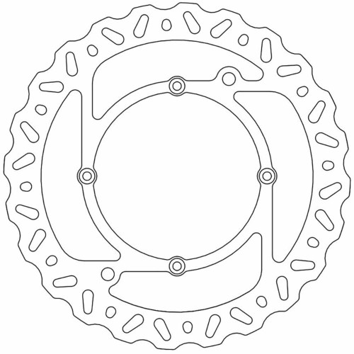 MOTO-MASTER 110404PU Moto-Master Brake Rotor - Front - Nitro 110404-Pu