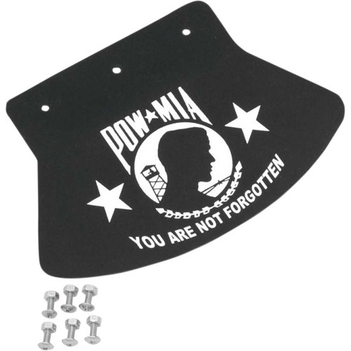 DRAG SPECIALTIES 1420-0045 Drag Specialties Mud Flap - Pow-Mia - 9-1/2" W X 6-1/2" H