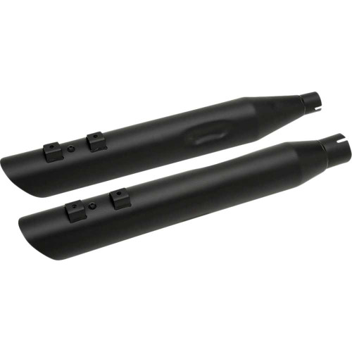 DRAG SPECIALTIES 1801-1186 Drag Specialties 3-1/2" Slashdown Slip-On Mufflers - Black
