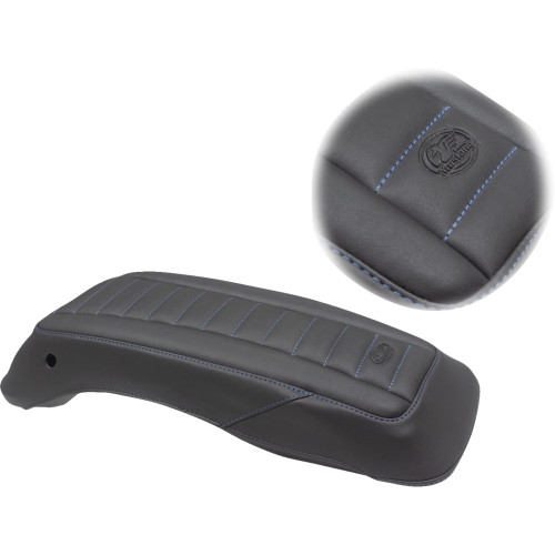 Mustang Saddlebag Lid Covers - Black/Blue - '14-'21 Fl 77640Sb Mustang Saddlebag Lid Covers - Black/Blue - '14-'21 Fl 77640Sb