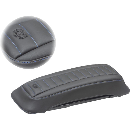 Mustang Saddlebag Lid Covers - Black/Blue - '93-'13 Fl 77637Sb Mustang Saddlebag Lid Covers - Black/Blue - '93-'13 Fl 77637Sb