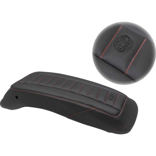MUSTANG 77640AB Mustang Saddlebag Lid Covers - Black/Red - '14-'21 Fl 77640Ab