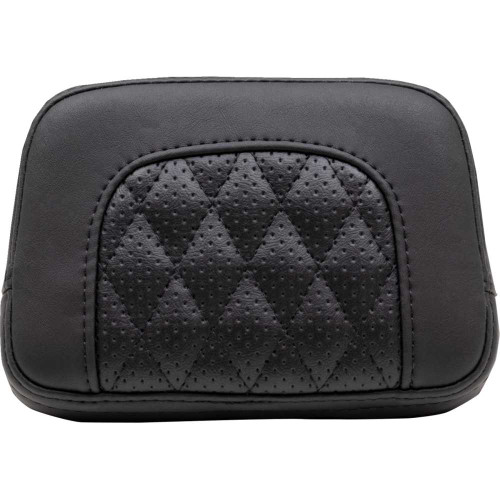 MUSTANG 88206 Mustang Squareback Sissy Bar Pad - Black - Diamond Stitch - Chief '22-'23 88206