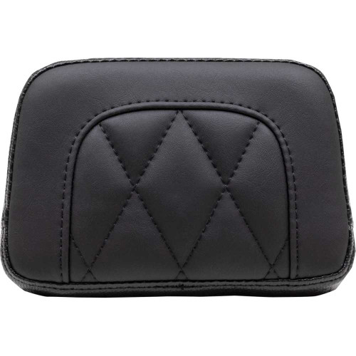 MUSTANG 88205 Mustang Touring Sissy Bar Pad - Standard - Black - Diamond Stitch - Chief '22-'23 88205