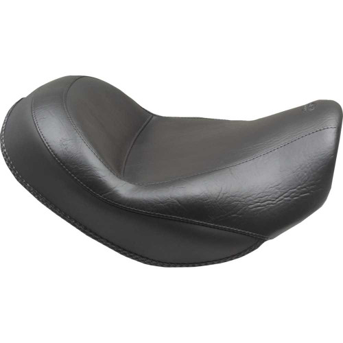 MUSTANG 85204 Mustang Wide Touring Solo Seat - Black - Plain - Without Driver Backrest - C90T '15-'19 85204