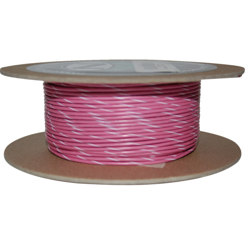 Namz 100' Wire Spool - 20 Gauge - Pink/White Nwr-109-100-20 Namz 100' Wire Spool - 20 Gauge - Pink/White Nwr-109-100-20