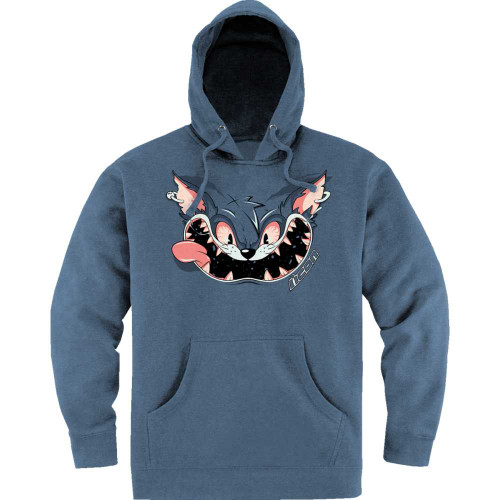 ICON 3050-6936 Nine Lives Hoodie - Storm Blue - 3Xl