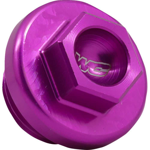 WORKS CONNECTION 24P194 Oil Fill Plug - Purple - Kawasaki/Suzuki 24-P194