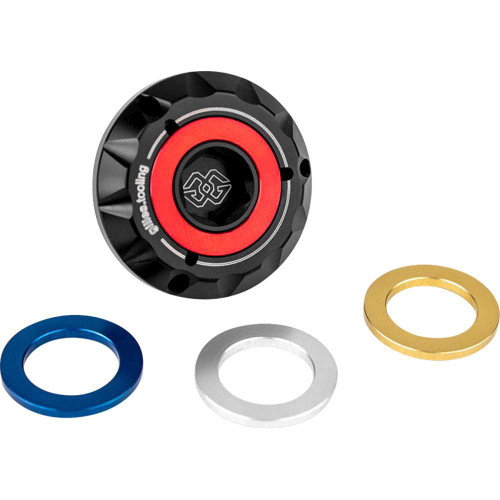 GILLES TOOLING OFC2015B Oil Filler Plug - Black - M20 X 1.5 - Aprilia/Honda/Suzuki Ofc-20-15-B