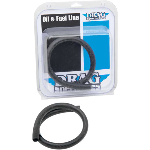 DRAG SPECIALTIES 0711-0196 Drag Specialties Fuel/Oil Line - Black - 1/2" - 2'