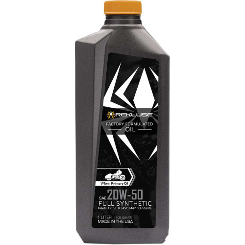 REKLUSE RMS1099003 Rekluse V-Twin Oil - 20W-50 - 1L Rms-1099003