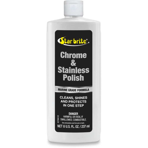 STAR BRITE 082708 Star Brite Chrome And Stainless Steel Polish - 8 U.S. Fl Oz. 082708