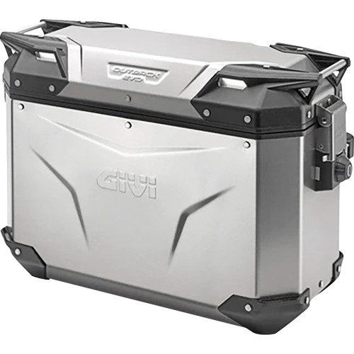 Outback Evo Side Case - Left - 37 Liter - Silver Obke37Ala