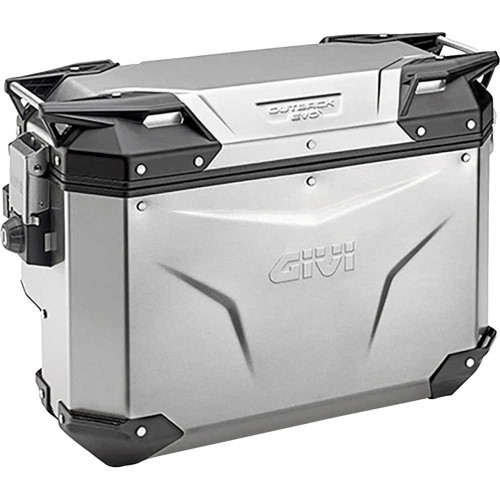 GIVI OBKES33ARA Outback Evo Side Case - Right - 33 Liter - Silver Obkes33Ara