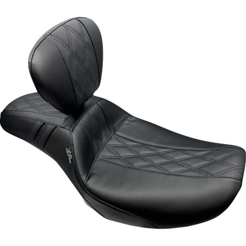 LE PERA LV987DLBRGT2 Outcast Daddy Long Legs Seat - W/ Backrest - Gt2 Inlay - Flh/Flt '23-'24 Lv-987Dlbrgt2