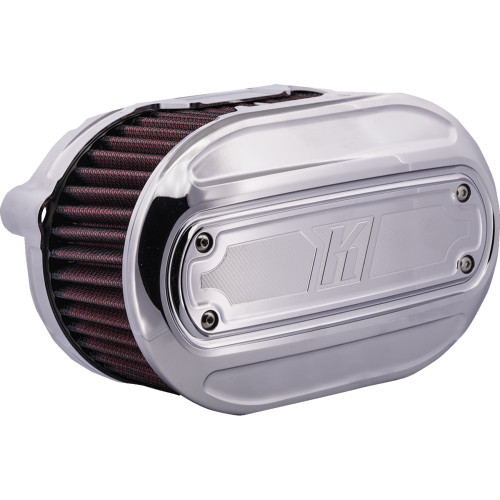 Oval Air Cleaner Kit - Chrome - M8 K29245