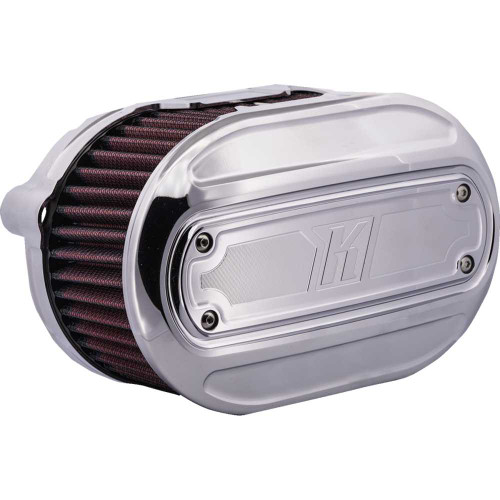 KODLIN USA K29245 Oval Air Cleaner Kit - Chrome - M8 K29245