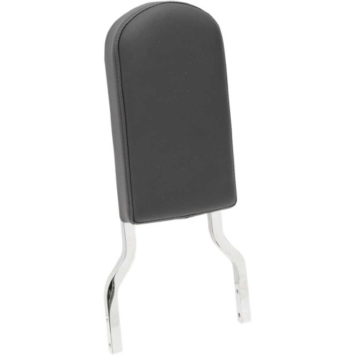 DRAG SPECIALTIES 0822-0298 Drag Specialties Sissy Bar Pad - Tall - Smooth - Black W/Solar Reflective Leather Top Stitch