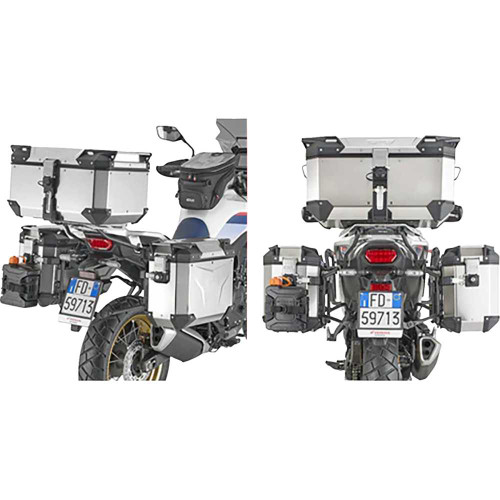 GIVI PLO1201CAM Pannier Holder - Side Case Hardware - Silver Plo1201Cam