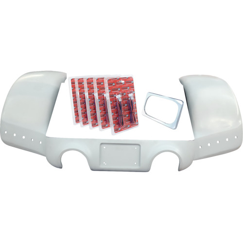 Paul Yaffe Bagger Nation Pro Street Rear Fender - Chrome Plate Frame - Dual Outlet Fpsfk-N-Do-5Tb-C Paul Yaffe Bagger Nation Pro Street Rear Fender - Chrome Plate Frame - Dual Outlet Fpsfk-N-Do-5Tb-C