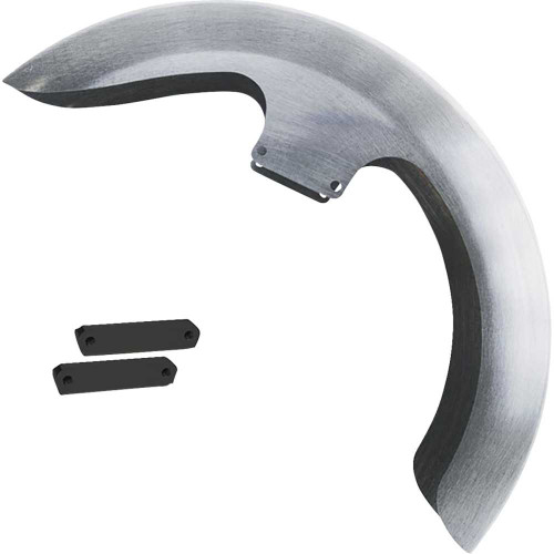 PAUL YAFFE BAGGER NATION THICKYOEM14LB Paul Yaffe Bagger Nation Thicky Front Fender - Oem - 16"-19" Wheel - With Black Adapters Thicky-Oem-14L-B