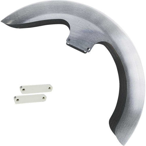 PAUL YAFFE BAGGER NATION THICKYOEM14LS Paul Yaffe Bagger Nation Thicky Front Fender - Oem - 16"-19" Wheel - With Satin Adapters Thicky-Oem-14L-S