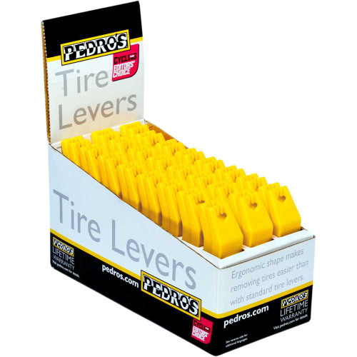 PEDRO'S 6400099 Pedro'S Tire Levers Display - Yellow - 24 Pack 6400099
