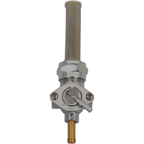 DRAG SPECIALTIES DS-390218 Drag Specialties Fuel Petcock - Downward - Chrome - 22 Mm